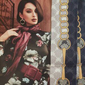 Skinny Scarf Fashion Women Wrap Hand Bag Accessory Hair Tie Luxe Trendy Gift